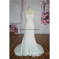 Best Selling Ivory Mermaid Sheer Strap Button Back Ruched Dress